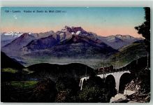 1854 Leysin - Zahnradbahn Viadukt Dents du Midi