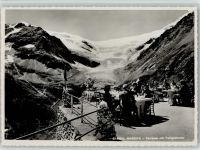 7710 Alp Grüm - Restaurant Sassal Masone Terrasse mit Palügletscher