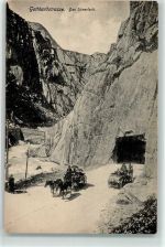 6490 Andermatt - Urnerloch Gotthardstrasse Kutschen