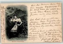 1899 - Trachtenmädchen Simmental