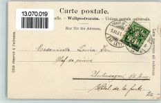 2300 La Chaux-de-Fonds 1901 - Rue Leopold-Robert,gute Erhaltung AK