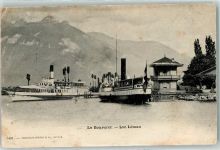 1897 Bouveret 1904 Gebrauchsspuren DS Lausanne DS Bonnard auf dem Genfersee
