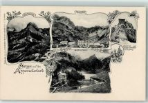 Meglisalp - Altmann Meglisalp Meteorol. Observatorium auf dem Säntis Seealpsee