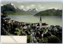 6354 Vitznau - Vierwaldstätter See, Kirche, Bahngleise