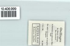 8112 Otelfingen - Vignette Wappen Kaffee Hag 1920-1940 Eberkopf