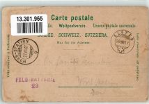 8302 Kloten 1907 Foto AK Feldpost Feld-Batterie 23