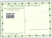 1800 Vevey 1927 Lithographie Tracht Weinfest