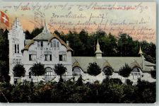 8000 Zürich 1909 Gebrauchsspuren Restaurant Pension Rigiblick