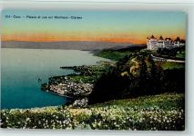 1824 Caux - Palace et vue sur Montreux-Clarens blühende Wiese
