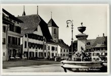 3270 Aarberg - Kirche Brunnen Amtshaus