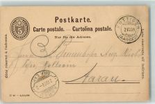 5024 Küttigen 1899 Ganzsache 5 Rappen