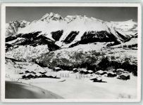 7134 Obersaxen Meierhof - Ortsansicht Miraniga Winteraufnahme