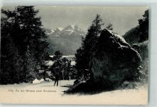 7513 Silvaplana Gebrauchsspuren an der Strasse nach Silvaplana