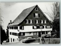 1965 - Wirtschaft Flühgasse , Zollikerstr. 214 , Auto steht vor dem Haus