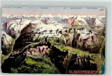 8751 Urnerboden 1912 - Vogelschau Klausenstrasse