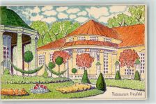 Bern Berne 1914 Künstlerkarte Landesausstellung Restaurant Neufeld sign. A.Tieche Offizielle Künstlerpostkarte No.3