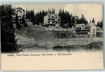 7050 Arosa 1908 - Hotel Rhätia Germania Villa Silesia Villa Sonneck