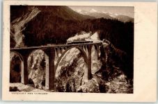 7494 Wiesen GR 1915 - Eisenbahn Viadukt