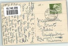 1071 Chexbres 1953 Foto AK Pension Le Verger Bahnpost Zug 1433