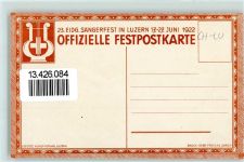 6000 Luzern Lucerne 1922 - Eidgen. Sängerfest Dirigent