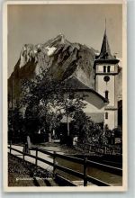 3818 Grindelwald 1927 Foto AK Kirche