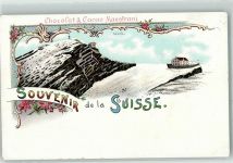 9057 Schwende Lithographie Chocolatu. Cacao Maestrani Winter Säntis