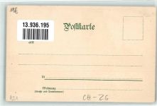 6300 Zug Zugo Künstlerkarte Martinskirche sign. K Dussault