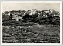 Gäbris Gebrauchsspuren Gasthaus Gäbris mit Blick auf Säntis
