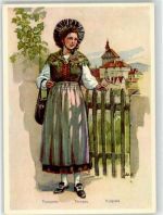 8500 Frauenfeld Lithographie Trachten
