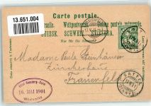 6430 Schwyz 1901 Lithographie Hotel Rossberg Kulm Wildspitz