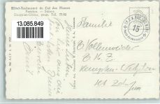 Col des Mosses 1935 Foto AK Le Nouveau Restaurant - Verlag Perrochet 6459 AK