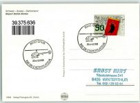 Chur Coire Flughafen Swissair Maschinen British Dis da l Aerofilatelia Ort lt. Stempel Phila Schweiz