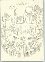 Jericho Musikalische Belagerung Der Spiegelklöpfler Künstlerkarte T.Vogel Motiv Schweiz Gebrauchsspuren