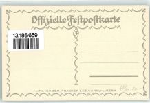 5000 Aarau Künstlerkarte Eidgenössisches Schützenfest sign. Hainu Hürzeler