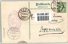 Schwanau Insel 1905 Gebrauchsspuren Alte Gesslerburg Hüttenstempel