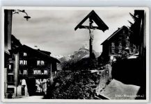 6484 Wassen UR - Ortspartie, Jesu-Kreuz