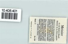 1252 Meinier Corsinge - Vignette Wappen Kaffee Hag ca 1920-1940 Turm