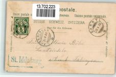 9534 Iddaburg 1900 BOAKC Lithographie Kloster Fischingen Grotte