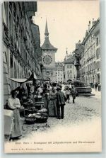 3000 Bern Berne - Bärenbrunnen Zeitglockenturm Marktszene