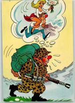 Chur Coire Soldaten Übung Training Feldpost Kaserne Karikatur Militär Schweiz