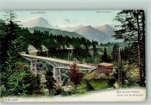 1882 Gryon 1906 Gebrauchsspuren Bex-Gryon-Villas - Brücke - Pont sur la Gryonne AK
