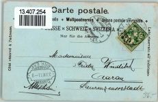 2000 Neuchâtel Neuenburg 1900 Lithographie / Mondschein Silberdruck - Gruss aus - Hotel des Postes , Atelier Guggenheim 1334