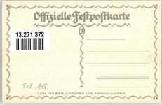 5000 Aarau Künstlerkarte Eidgenössisches Schützenfest Jahrhundertfeier Wappen sign.