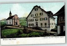 Etzel St Meinrad Gebrauchsspuren Gruss von Etzel Gasthaus Etzel und Meinrads Kapelle