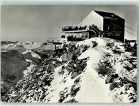 7077 Valbella - Rothornbahn Bergrestaurant Gipfelstation Winter
