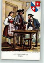 Edition artistique, Serie A Nr. 15 - Wappen u. Costume Suisses 1830, gute Erhaltung AK Tracht Schweiz