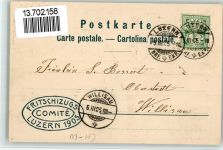 6000 Luzern Lucerne BOAKC Lithographie Fritschi-Zug 1905 Hans Pfyffer Melchior Schürmann A. Huber-Bossard