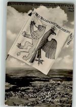 9533 Kirchberg SG Fotomontage AK Fahnenweihe Jahrhundertfeier 1843-1943