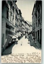 1000 Lausanne Losanna 1902 - Rue du Bourg