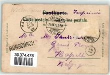 Säntis 1903 Gebrauchsspuren Observatorium Bahnpost 378 No 30
